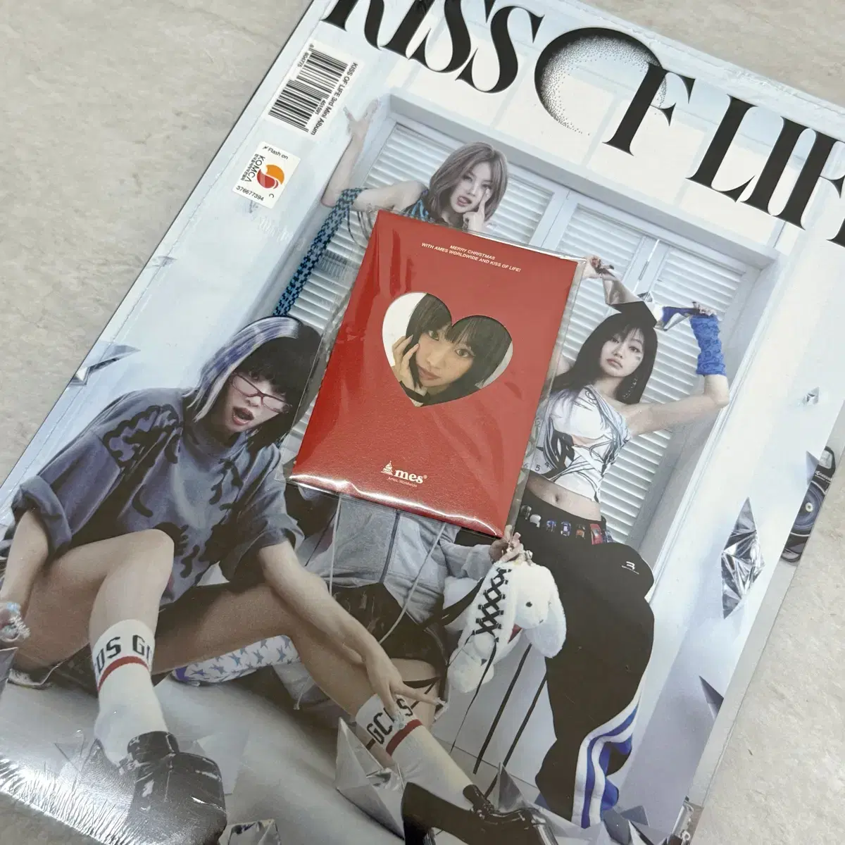 키스오브라이프 아메스 특전포카 잡지 미개봉 kissoflife